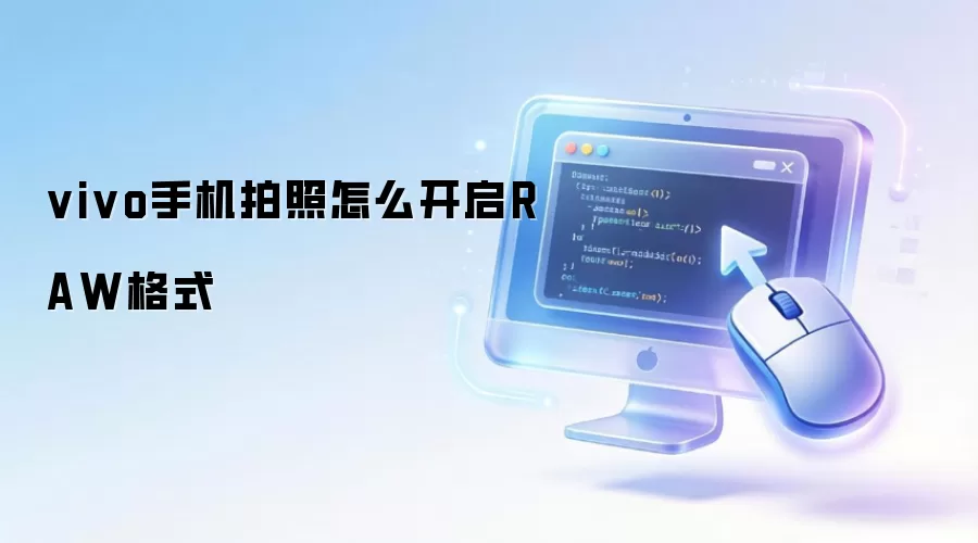 vivo手机拍照RAW格式怎么开启-步骤配置和传感器校准