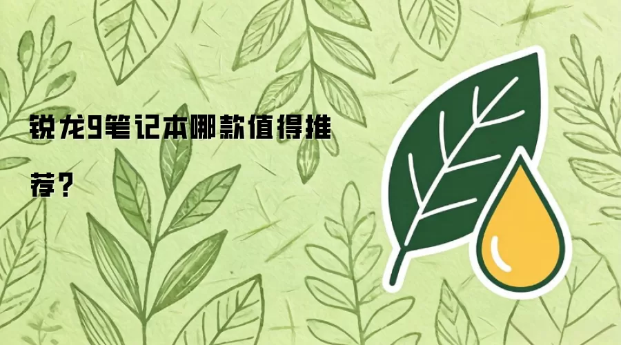 锐龙9笔记本哪款值得推荐？