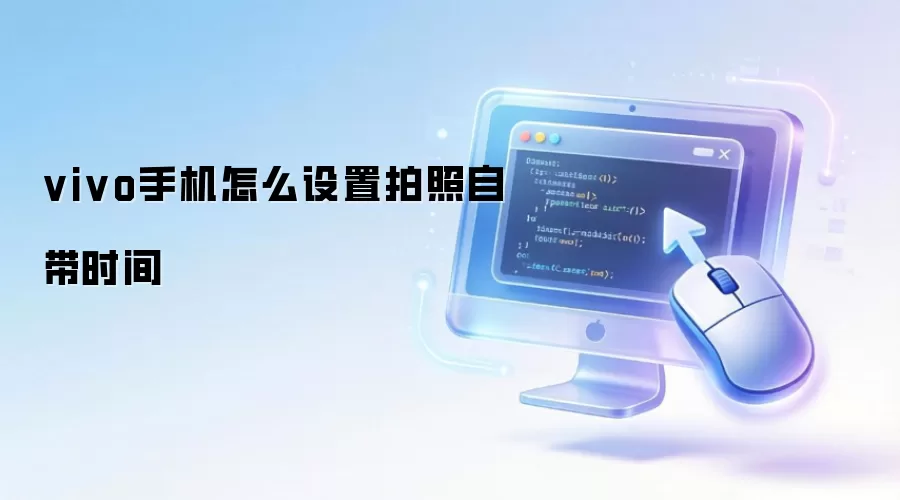 vivo手机怎么设置拍照自带时间