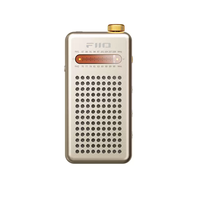 飞傲 RR13 便携式立体声收音机复古金配色开售：搭载机械夜光指针，349 元