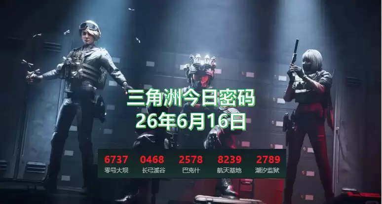 三角洲行动6月16日今日密码是什么?今日特勤处制造、军需处兑换子弹一览