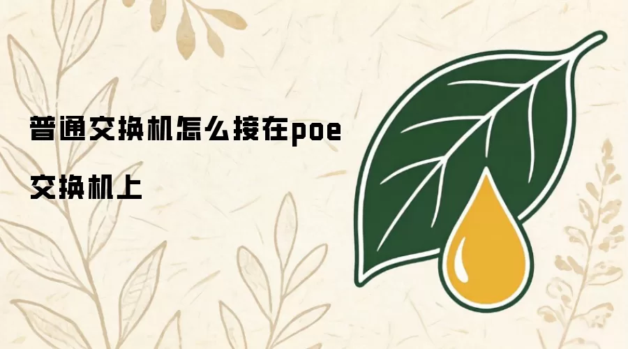 普通交换机怎么接在poe交换机上
