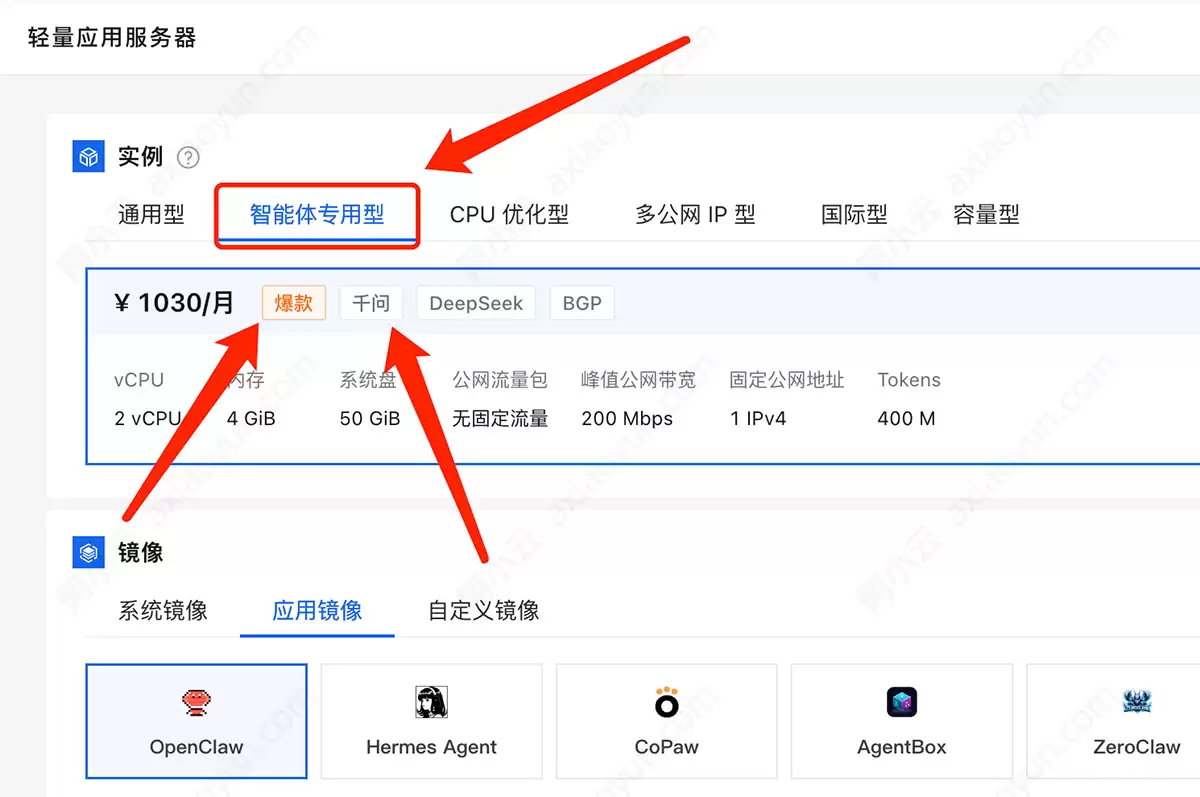 阿里云推出智能体专用轻量应用服务器，套餐自带Tokens不用单独买，首页5折优惠