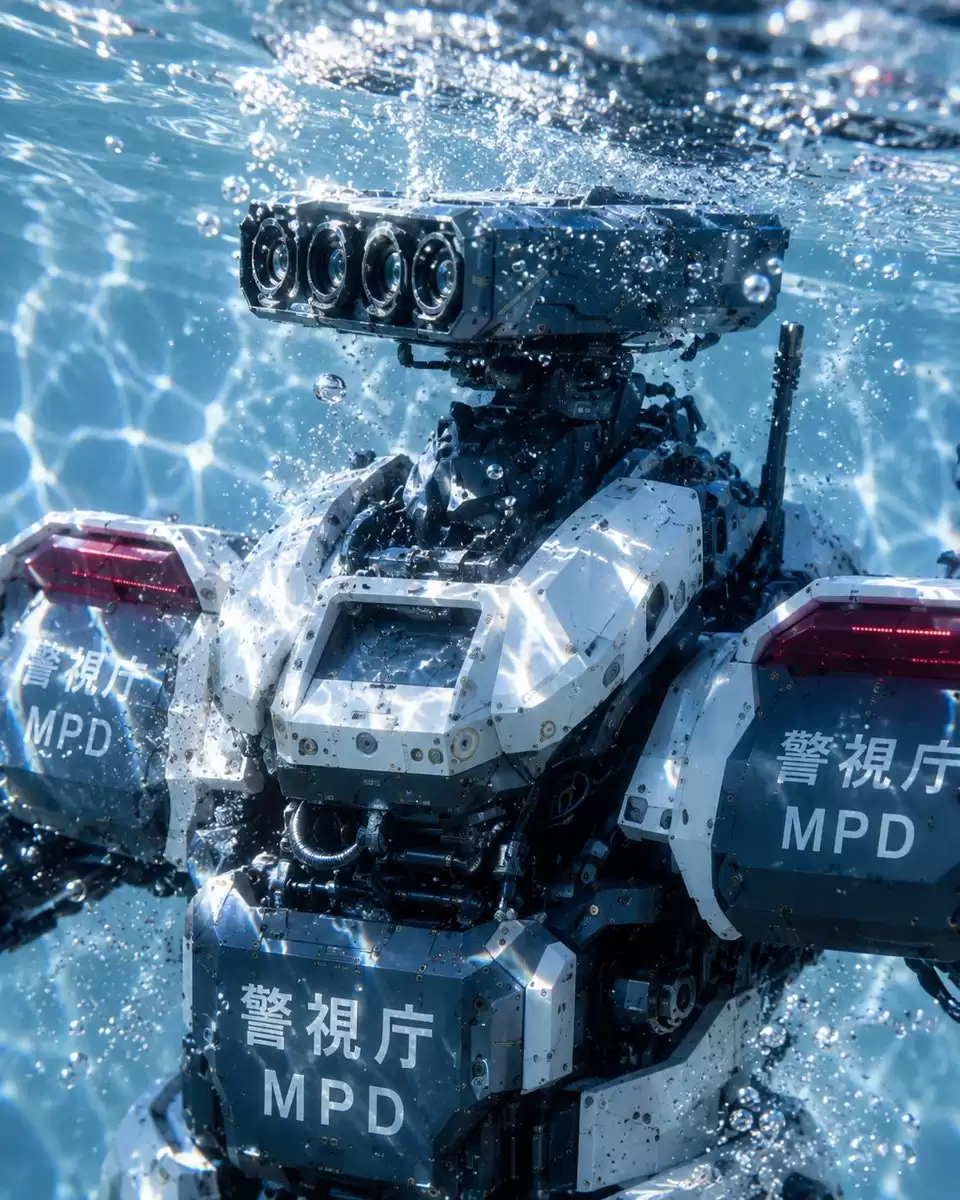 水下 MPD 警用机器人测试