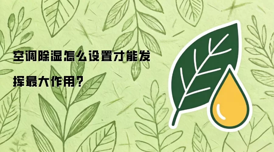 空调除湿如何设置才能发挥最大作用？