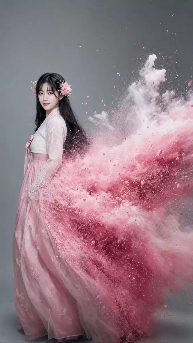 韩服色彩肖像提示词怎么写-画面元素和风格参数