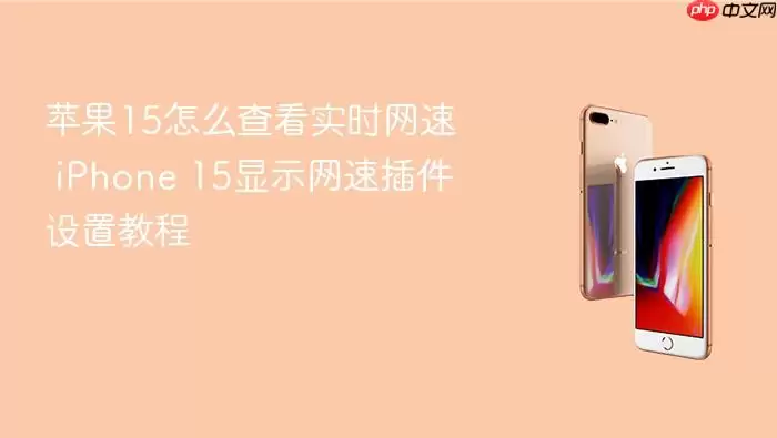 苹果15怎么查看实时网速-步骤配置和权限检查