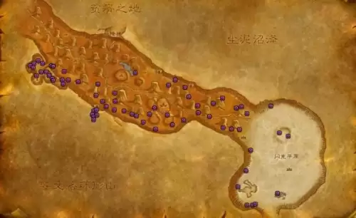 魔兽世界千针石林矿点分布图一览 魔兽世界千针石林矿点分布图一览
