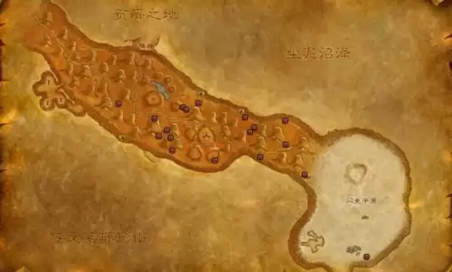 魔兽世界千针石林矿点分布图一览 魔兽世界千针石林矿点分布图一览
