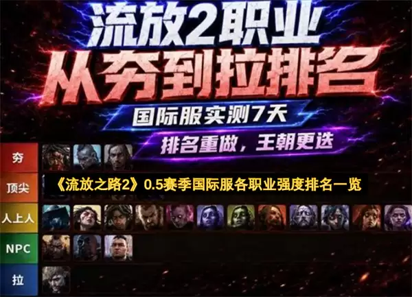 《流放之路2》0.5赛季国际服各职业强度排名一览