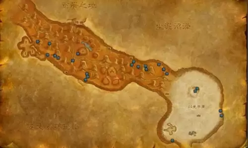 魔兽世界千针石林矿点分布图一览