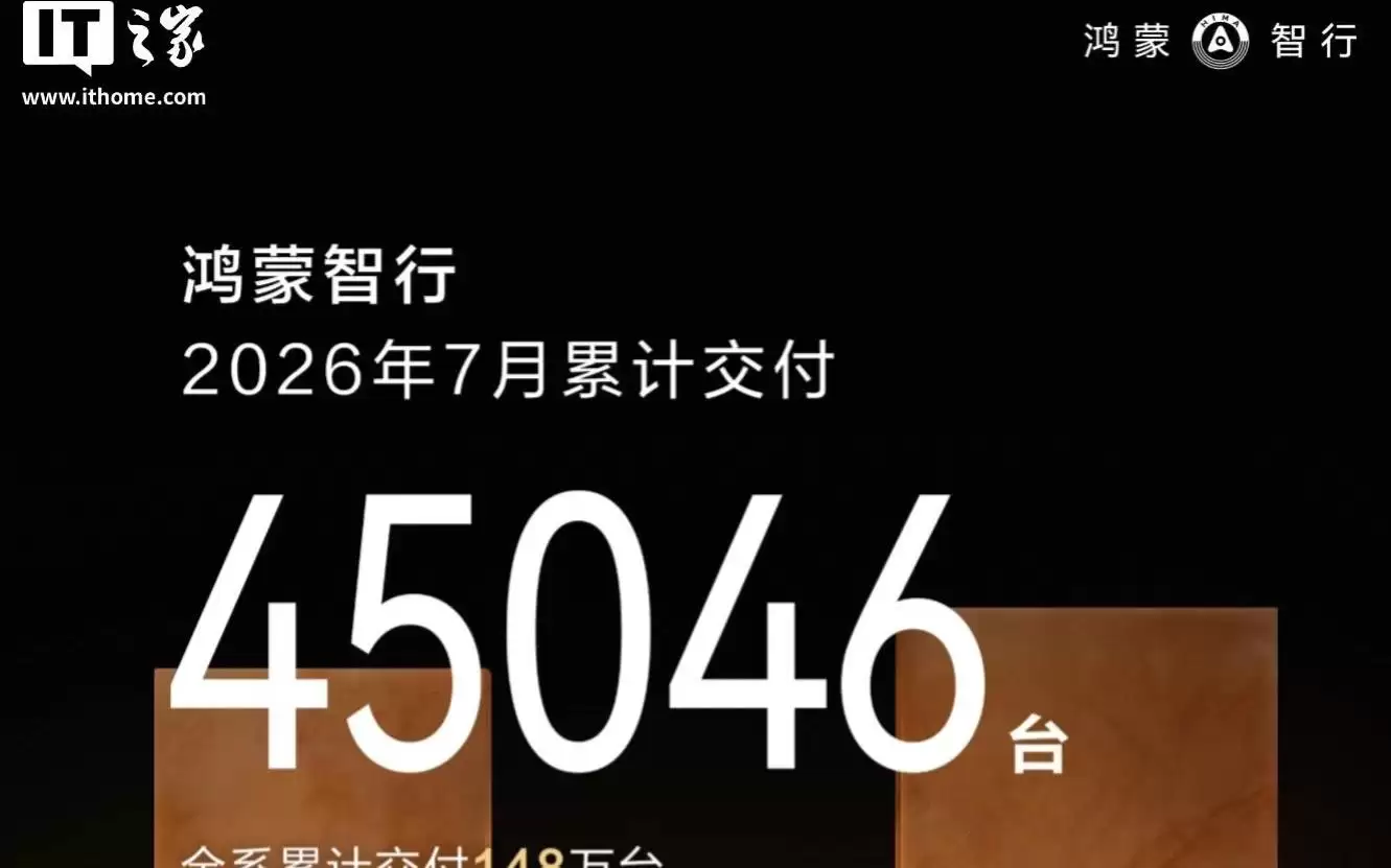 鸿蒙智行各车型7月细分销量曝光，问界M9售出9639辆居榜首