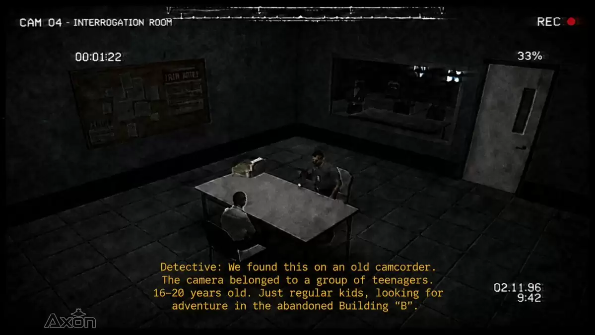 CCTV Interrogation Room Horror Still