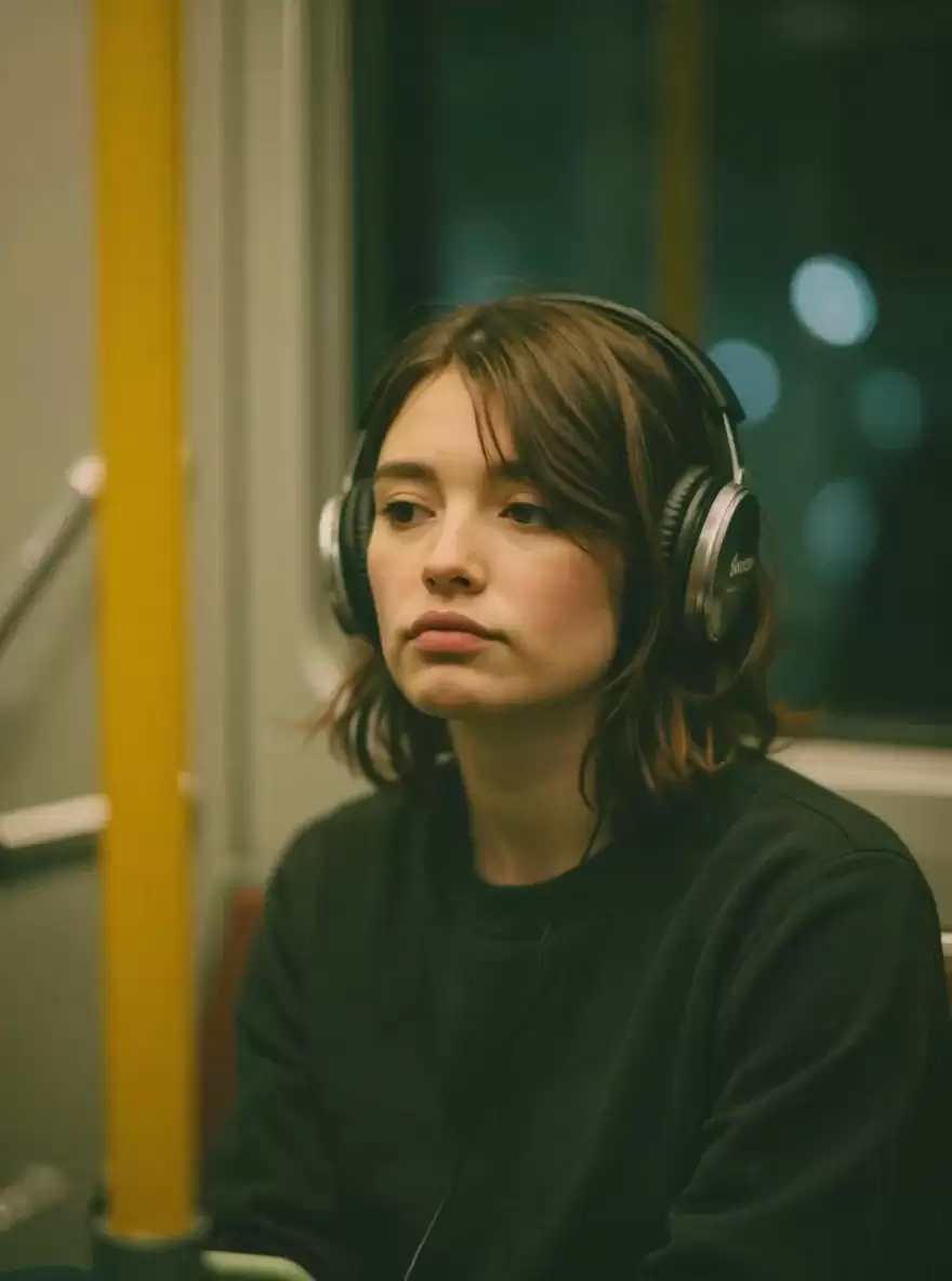 Cinematic Recording Studio Portrait