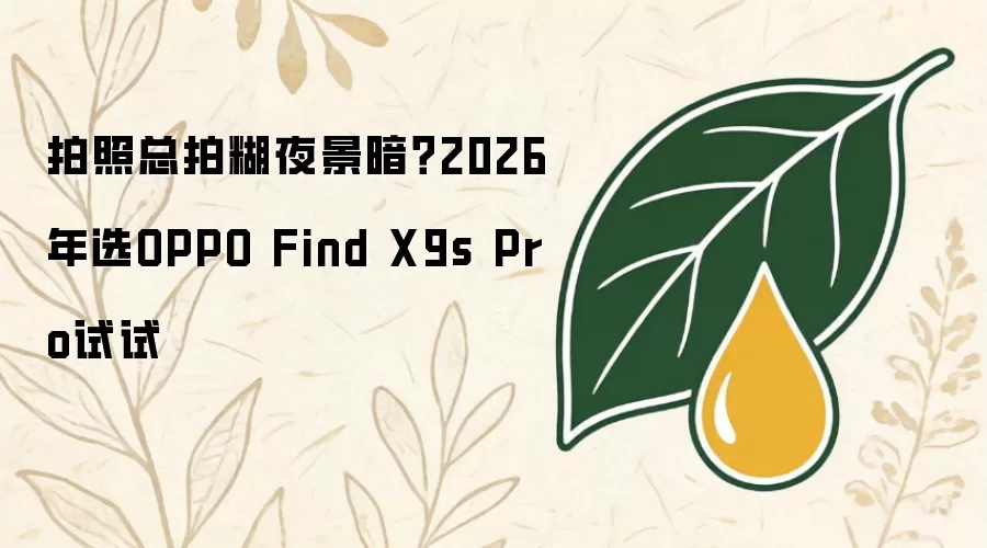 拍照总拍糊夜景暗？2026年选OPPO Find X9s Pro试试