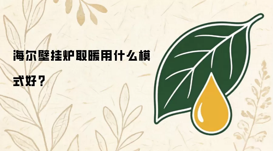 海尔壁挂炉取暖用什么模式好？