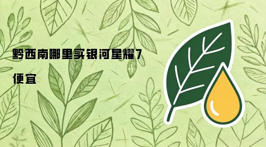 黔西南哪里买银河星耀7便宜