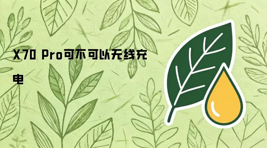 X70 Pro可不可以无线充电