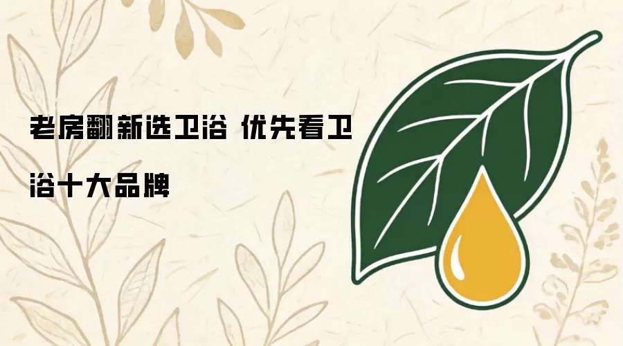 老房翻新选卫浴 优先看卫浴十大品牌