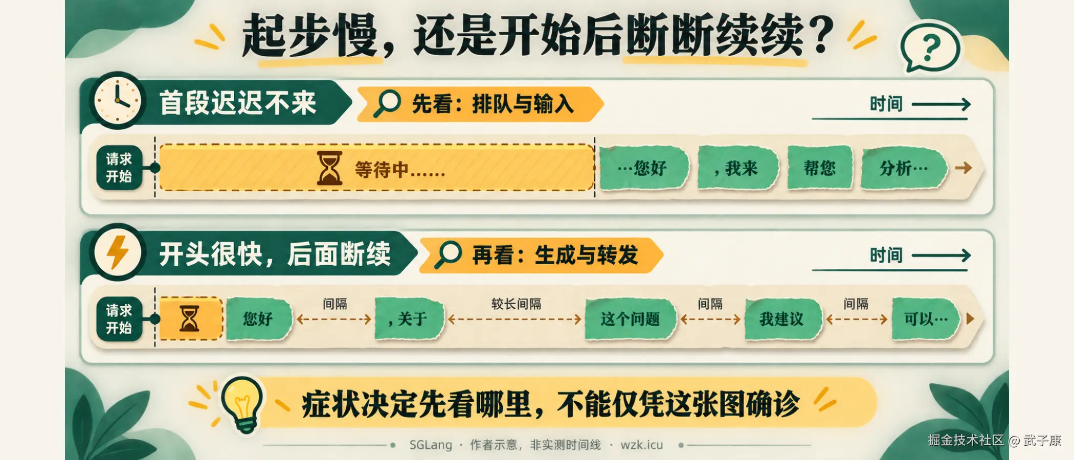 起步慢,还是开始后断断续续?