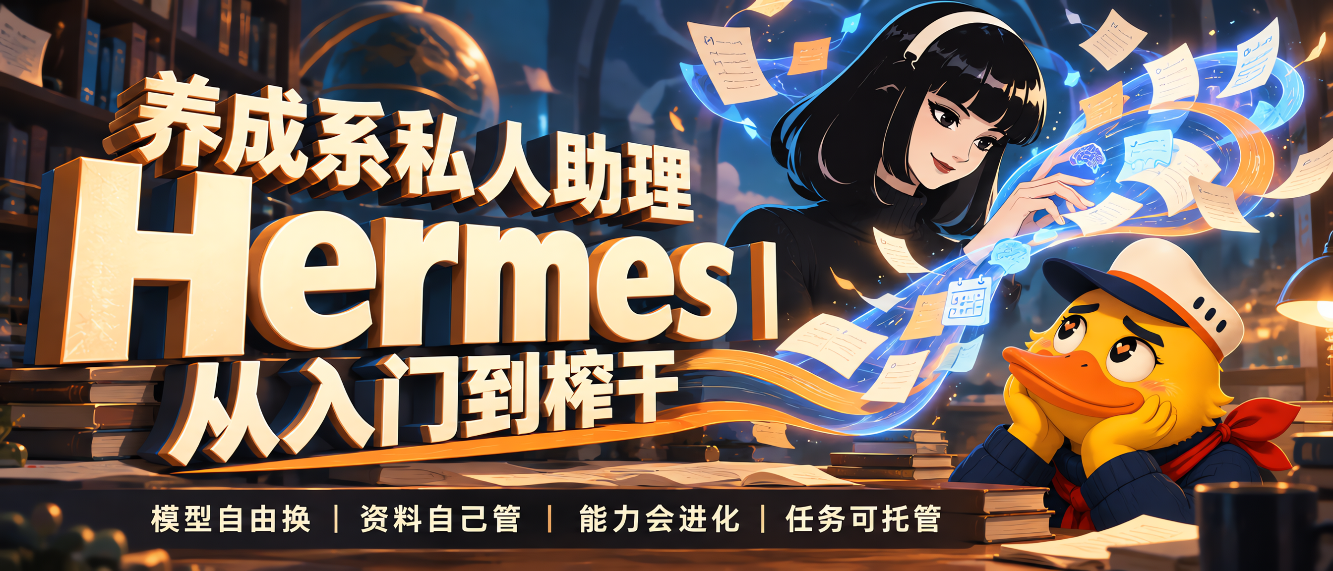 养成系私人助理 Hermes｜从入门到榨干