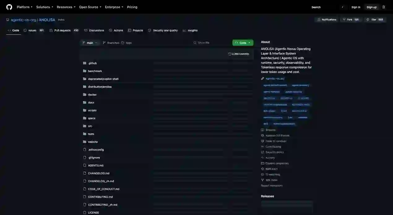 agentic-os-org/ANOLISA 项目截图 1