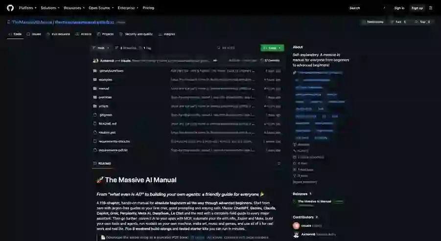 themassiveaimanual.github.io：AI Agent 工具实践指南