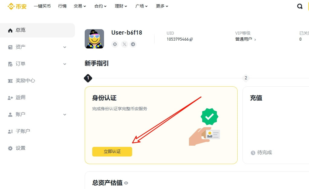 JB51图示中的币安手机网页页面