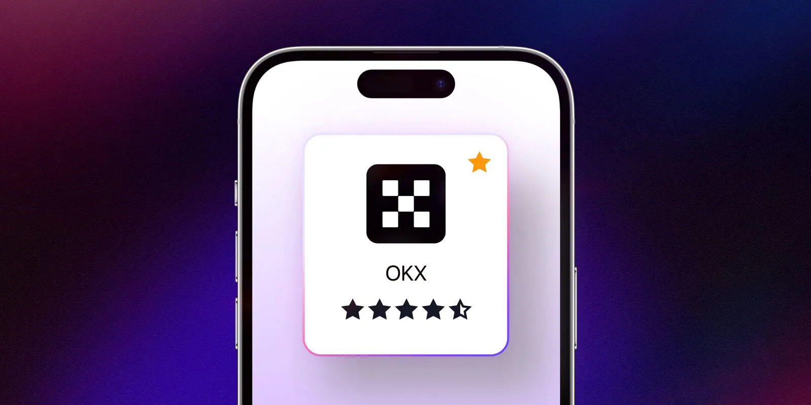 欧易 OKX 移动端应用标识示意图