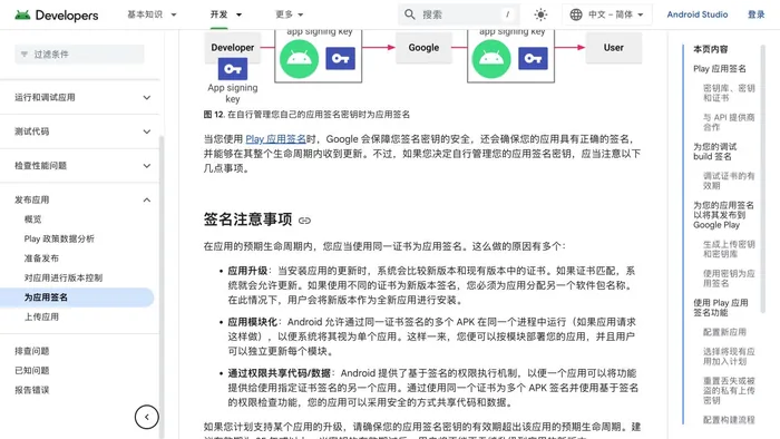 Android对应用更新与签名关系的说明