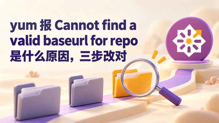 yum 找不到有效 baseurl 怎么办？CentOS 7 仓库修复三步