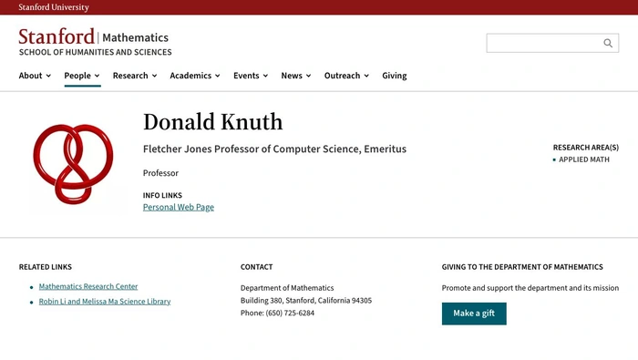 Knuth 官网导航有哪些？主页子页面与资料入口整理